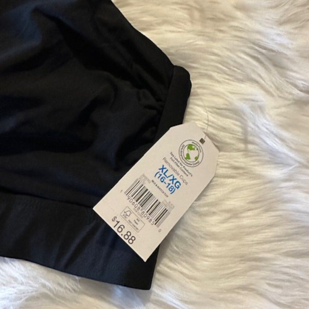Black One Should Bikini Swimsuit Top    8144  NWT Boutique - Picture 10 of 10